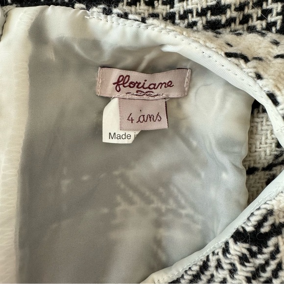 Floriane Plaid Wool Blend Jumper Dress Holiday Winter Dressy 4T - Picture 4 of 5